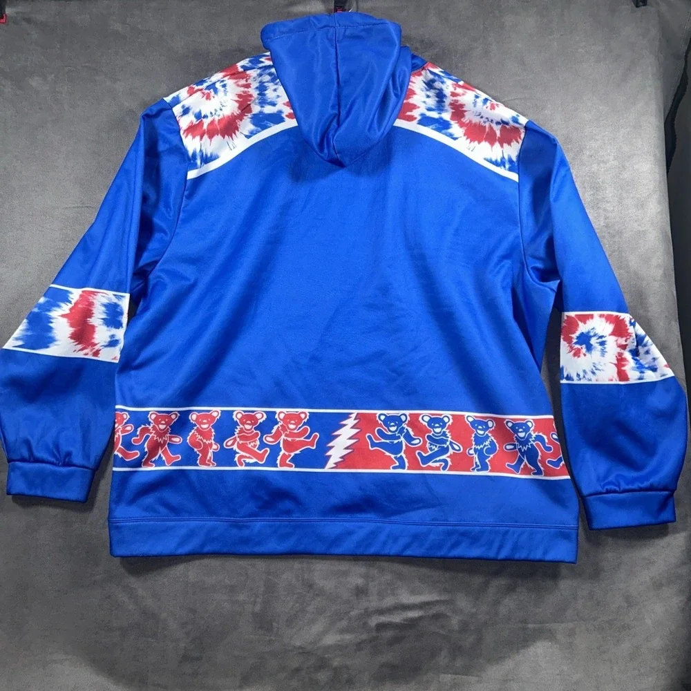 Boniface Shop New York Rangers Grateful Dead Hoodie Mens 5XL Blue